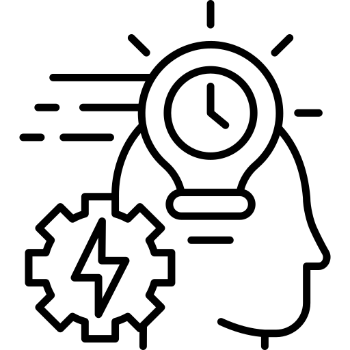 Icono de Gestión Inteligente y Eficiente