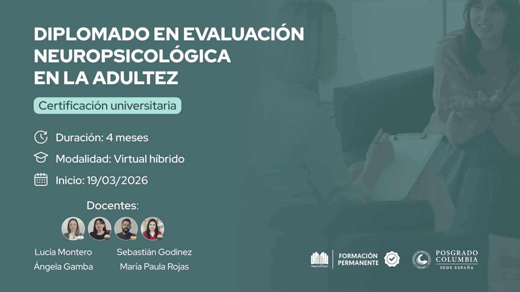 Evaluación Neuropsicológica en Adultos